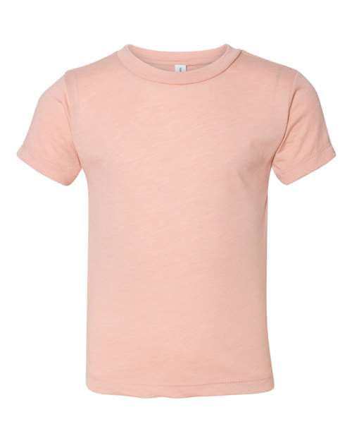 Bella + Canvas 3413T Toddler Triblend Short-Sleeve T-Shirt #color_PEACH TRIBLEND