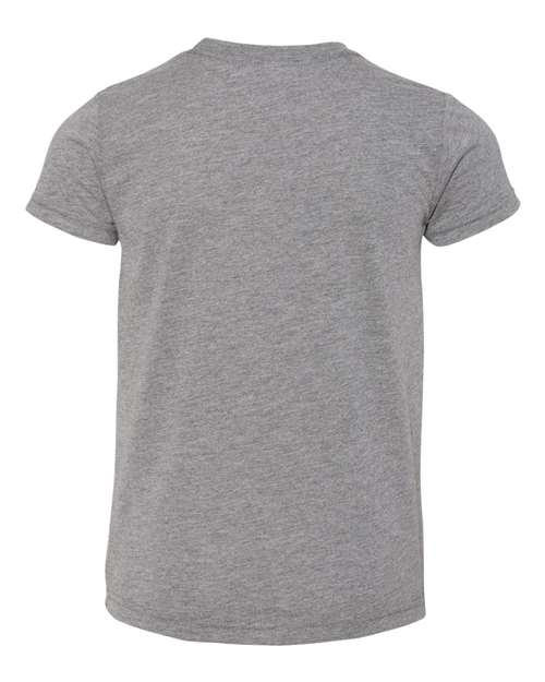 Bella + Canvas 3413Y Youth Triblend Short-Sleeve T-Shirt #color_GREY TRIBLEND