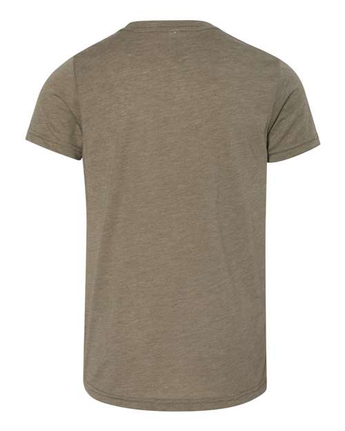 Bella + Canvas 3413Y Youth Triblend Short-Sleeve T-Shirt #color_OLIVE TRIBLEND