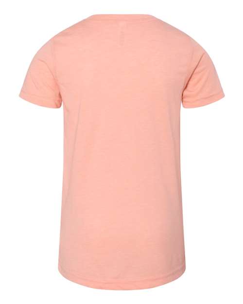 Bella + Canvas 3413Y Youth Triblend Short-Sleeve T-Shirt #color_PEACH TRIBLEND
