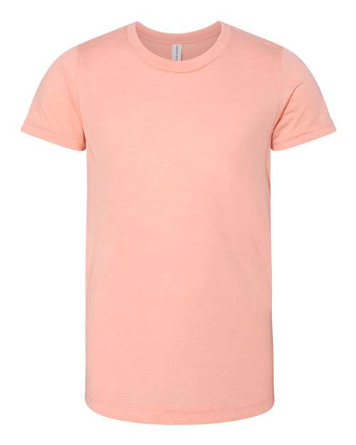 Bella + Canvas 3413Y Youth Triblend Short-Sleeve T-Shirt #color_PEACH TRIBLEND