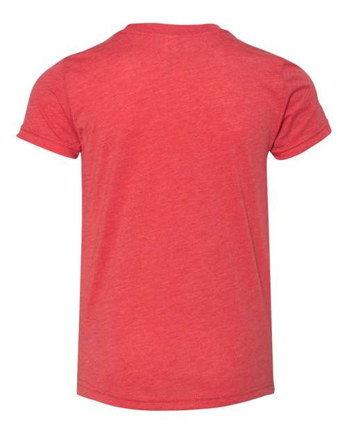 Bella + Canvas 3413Y Youth Triblend Short-Sleeve T-Shirt #color_RED TRIBLEND