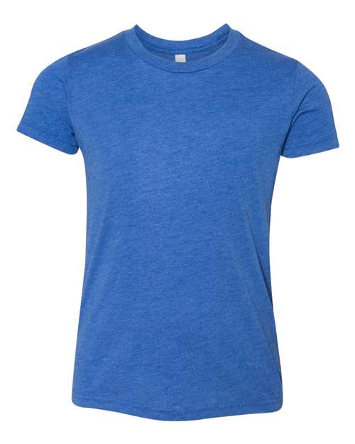 Bella + Canvas 3413Y Youth Triblend Short-Sleeve T-Shirt #color_TRU ROYAL TRBLND