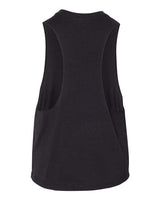 Bella + Canvas 6682 Ladies' Racerback Cropped Tank #color_SOLID BLK BLEND