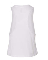 Bella + Canvas 6682 Ladies' Racerback Cropped Tank #color_SOLID WHT BLEND