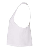 Bella + Canvas 6682 Ladies' Racerback Cropped Tank #color_SOLID WHT BLEND