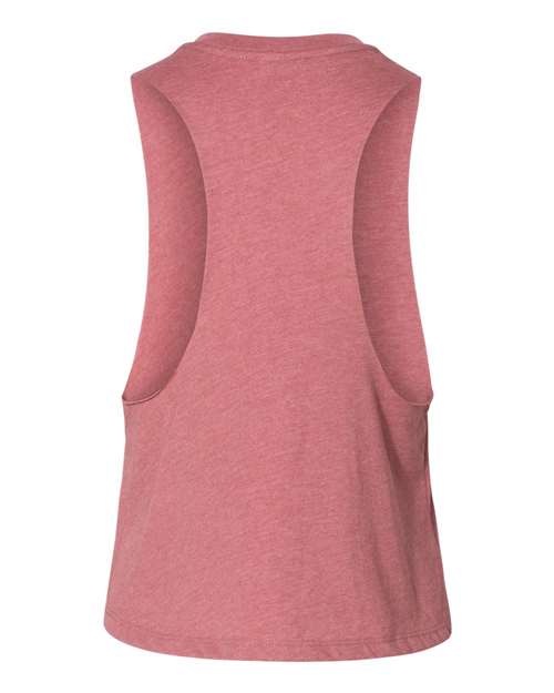 Bella + Canvas 6682 Ladies' Racerback Cropped Tank #color_HEATHER MAUVE