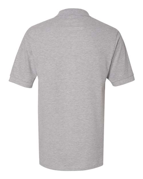 Jerzees 443MR Adult Piqu Polo #color_ATHLETIC HEATHER