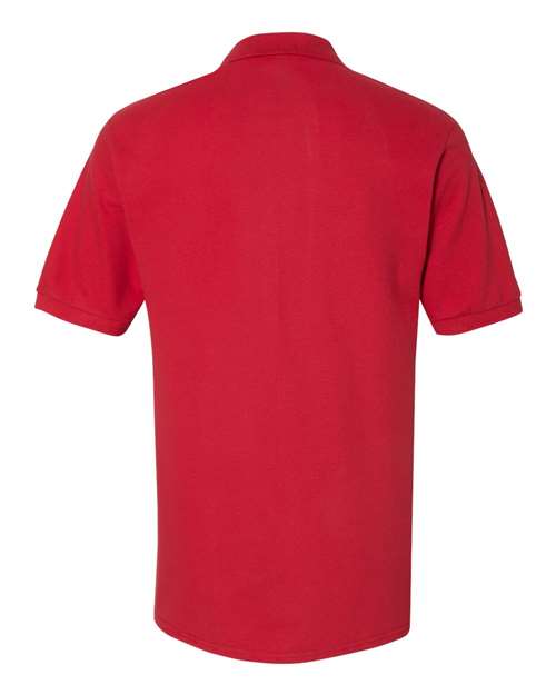 Jerzees 443MR Adult Piqu Polo #color_TRUE RED