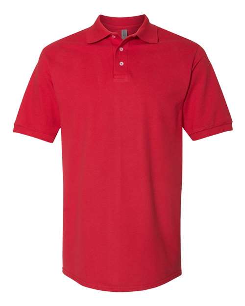 Jerzees 443MR Adult Piqu Polo #color_TRUE RED