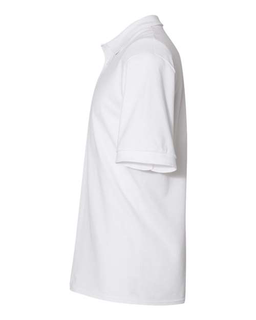 Jerzees 443MR Adult Piqu Polo #color_WHITE