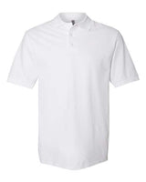 Jerzees 443MR Adult Piqu Polo #color_WHITE