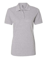 Jerzees 443WR Ladies' Premium 100% Ringspun Cotton Piqu Polo #color_ATHLETIC HEATHER