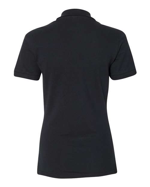 Jerzees 443WR Ladies' Premium 100% Ringspun Cotton Piqu Polo #color_BLACK