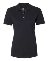 Jerzees 443WR Ladies' Premium 100% Ringspun Cotton Piqu Polo #color_BLACK