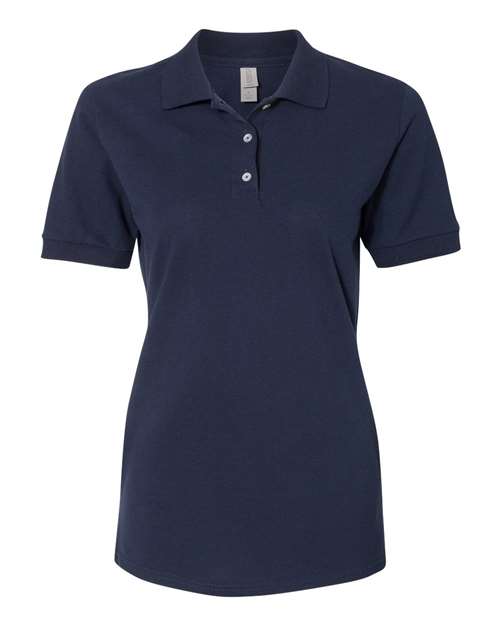 Jerzees 443WR Ladies' Premium 100% Ringspun Cotton Piqu Polo #color_J NAVY