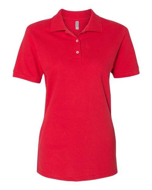 Jerzees 443WR Ladies' Premium 100% Ringspun Cotton Piqu Polo #color_TRUE RED