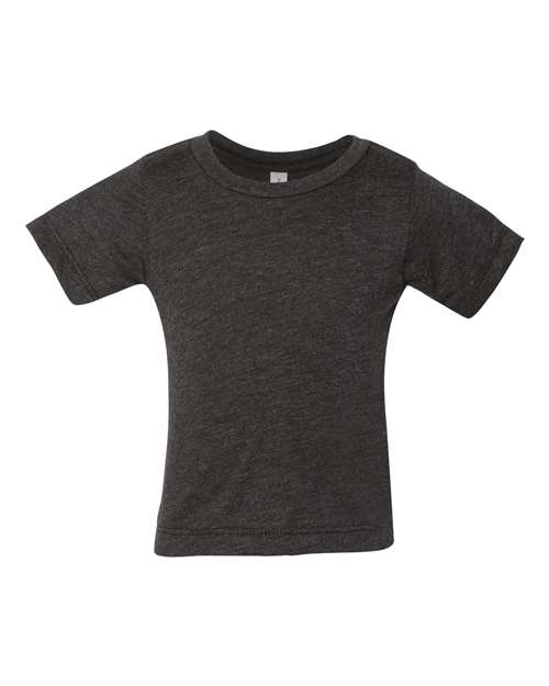 Bella + Canvas 3413B Infant Triblend Short Sleeve T-Shirt #color_CHAR BLACK TRIB