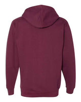 Independent Trading Co. SS4500Z Midweight Full-Zip Hooded Sweatshirt #color_Maroon