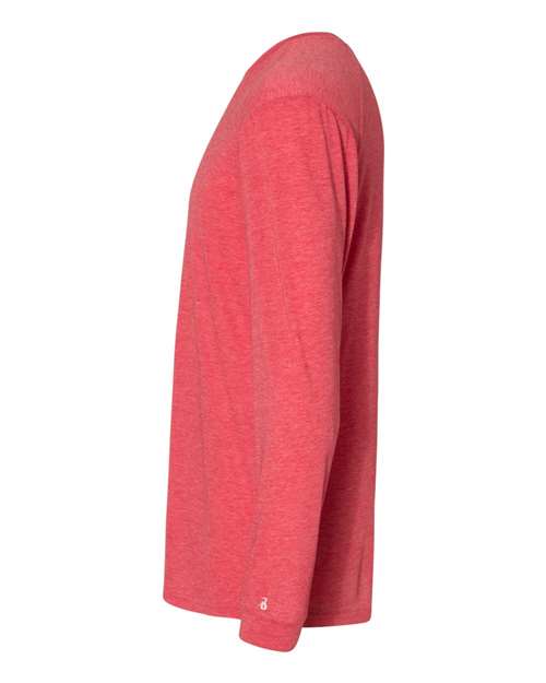Badger 4944 Triblend Performance Long Sleeve T-Shirt #color_Red Heather