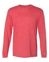 Badger 4944 Triblend Performance Long Sleeve T-Shirt #color_Red Heather