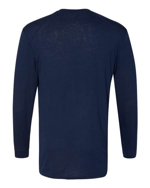 Badger 4944 Triblend Performance Long Sleeve T-Shirt #color_Navy