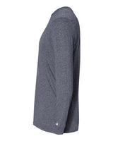Badger 4944 Triblend Performance Long Sleeve T-Shirt #color_Navy Heather