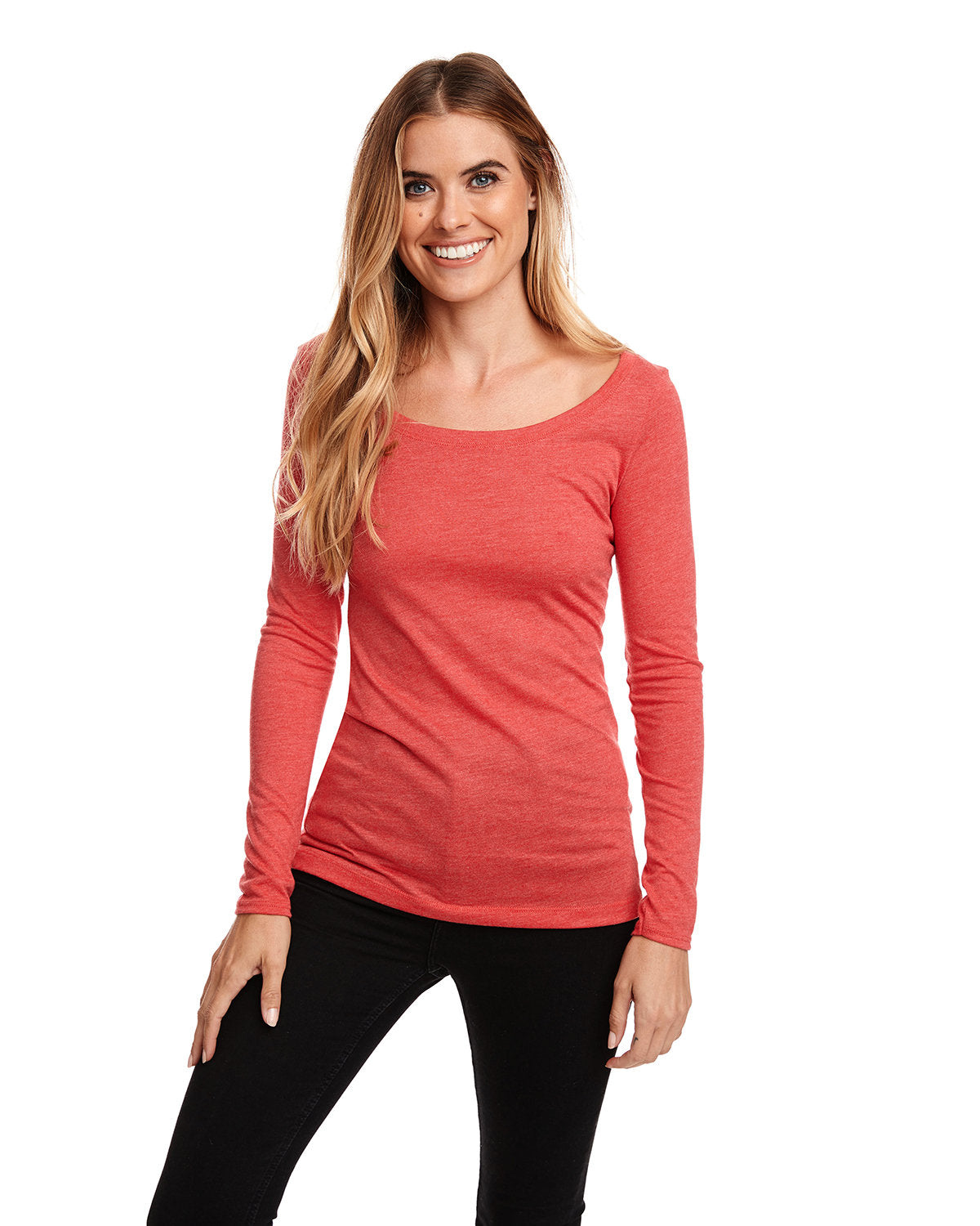 Next Level 6731 Ladies' Triblend Long-Sleeve Scoop