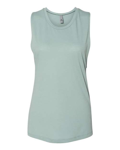 Next Level N5013 Ladies' Festival Muscle Tank #color_STONEWASH GREEN