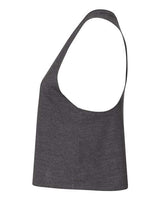 Bella + Canvas 6682 Ladies' Racerback Cropped Tank #color_DARK GRY HEATHER