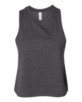 Bella + Canvas 6682 Ladies' Racerback Cropped Tank #color_DARK GRY HEATHER