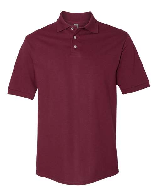 Jerzees 443MR Adult Piqu Polo #color_MAROON