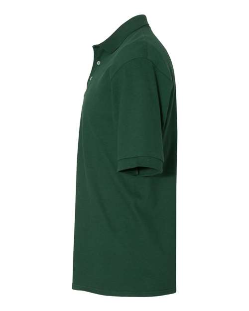 Jerzees 443MR Adult Piqu Polo #color_FOREST GREEN