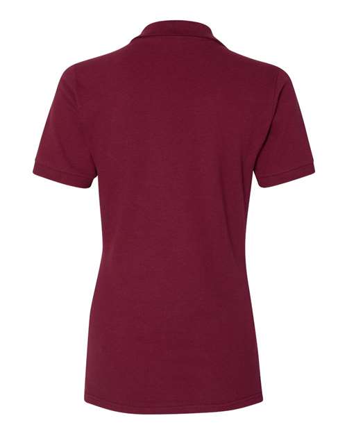 Jerzees 443WR Ladies' Premium 100% Ringspun Cotton Piqu Polo #color_MAROON