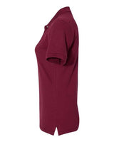 Jerzees 443WR Ladies' Premium 100% Ringspun Cotton Piqu Polo #color_MAROON