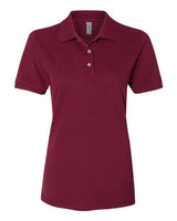 Jerzees 443WR Ladies' Premium 100% Ringspun Cotton Piqu Polo #color_MAROON