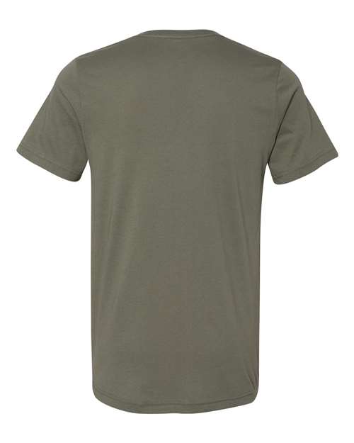 Bella + Canvas 3005 Unisex Jersey Short-Sleeve V-Neck T-Shirt #color_MILITARY GREEN