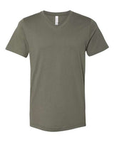Bella + Canvas 3005 Unisex Jersey Short-Sleeve V-Neck T-Shirt #color_MILITARY GREEN