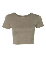 Bella + Canvas 6681 Ladies' Poly-Cotton Crop T-Shirt #color_HEATHER OLIVE