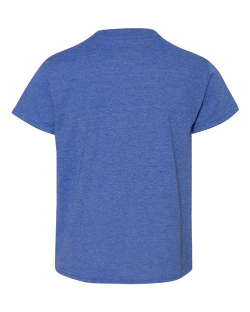 Gildan G800B Youth 50/50 T-Shirt #color_HTHR SPORT ROYAL