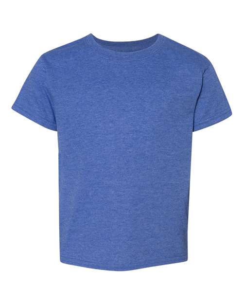 Gildan G800B Youth 50/50 T-Shirt #color_HTHR SPORT ROYAL