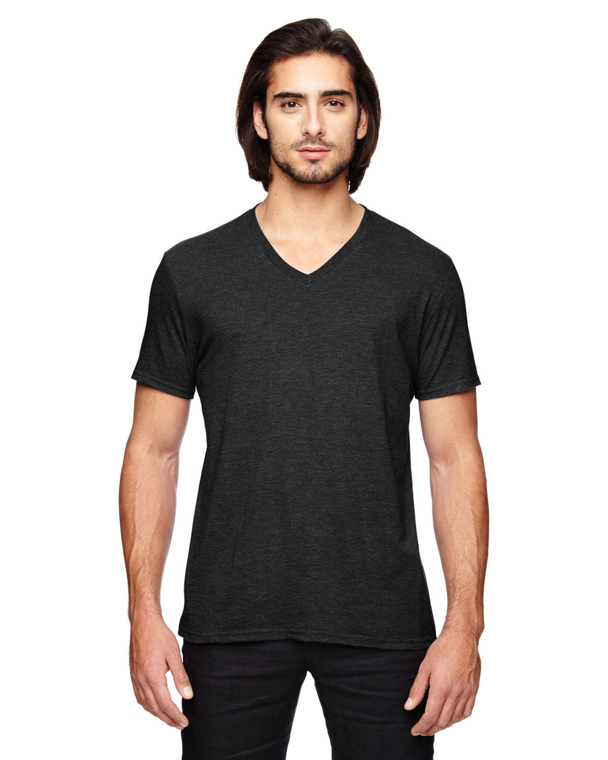 Anvil 6752 Adult Triblend V-Neck T-Shirt