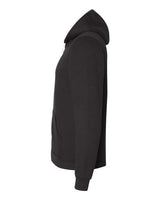 American Apparel F497 Unisex Flex Fleece USA Made Zip Hoodie #color_BLACK