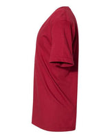 American Apparel 2456W Unisex Fine Jersey Short-Sleeve V-Neck T-Shirt #color_CRANBERRY