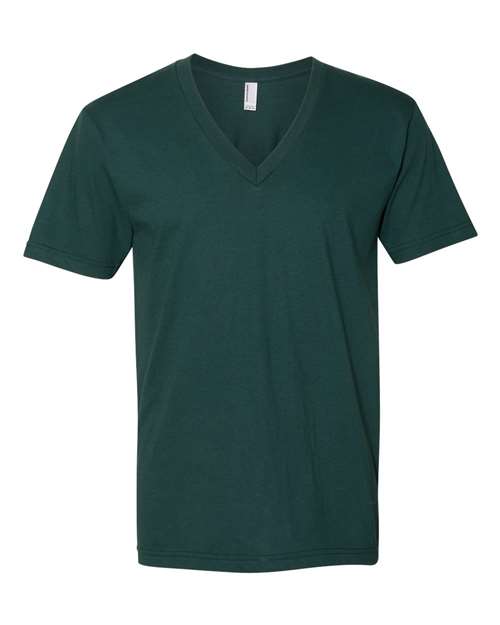 American Apparel 2456W Unisex Fine Jersey Short-Sleeve V-Neck T-Shirt #color_FOREST