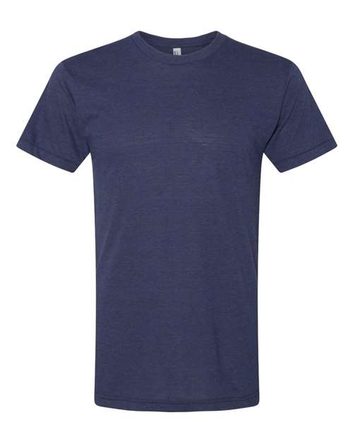 American Apparel TR401W Unisex Triblend Short-Sleeve Track T-Shirt #color_TRI INDIGO