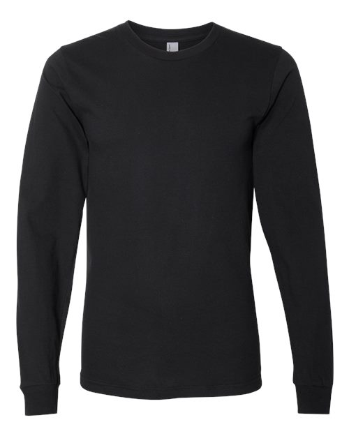 American Apparel 2007W Unisex Fine Jersey Long-Sleeve T-Shirt #color_BLACK