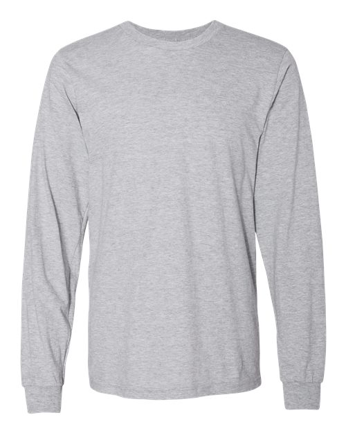 American Apparel 2007W Unisex Fine Jersey Long-Sleeve T-Shirt #color_HEATHER GREY