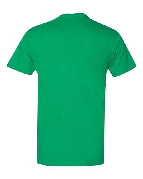 Jerzees 460R Adult 4.6 oz. Premium Ringspun T-Shirt #color_IRISH GREEN HTHR