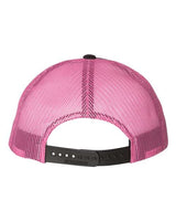 Richardson 115 Low Pro Trucker Cap #color_Black/ Neon Pink